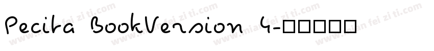 Pecita BookVersion 4字体转换